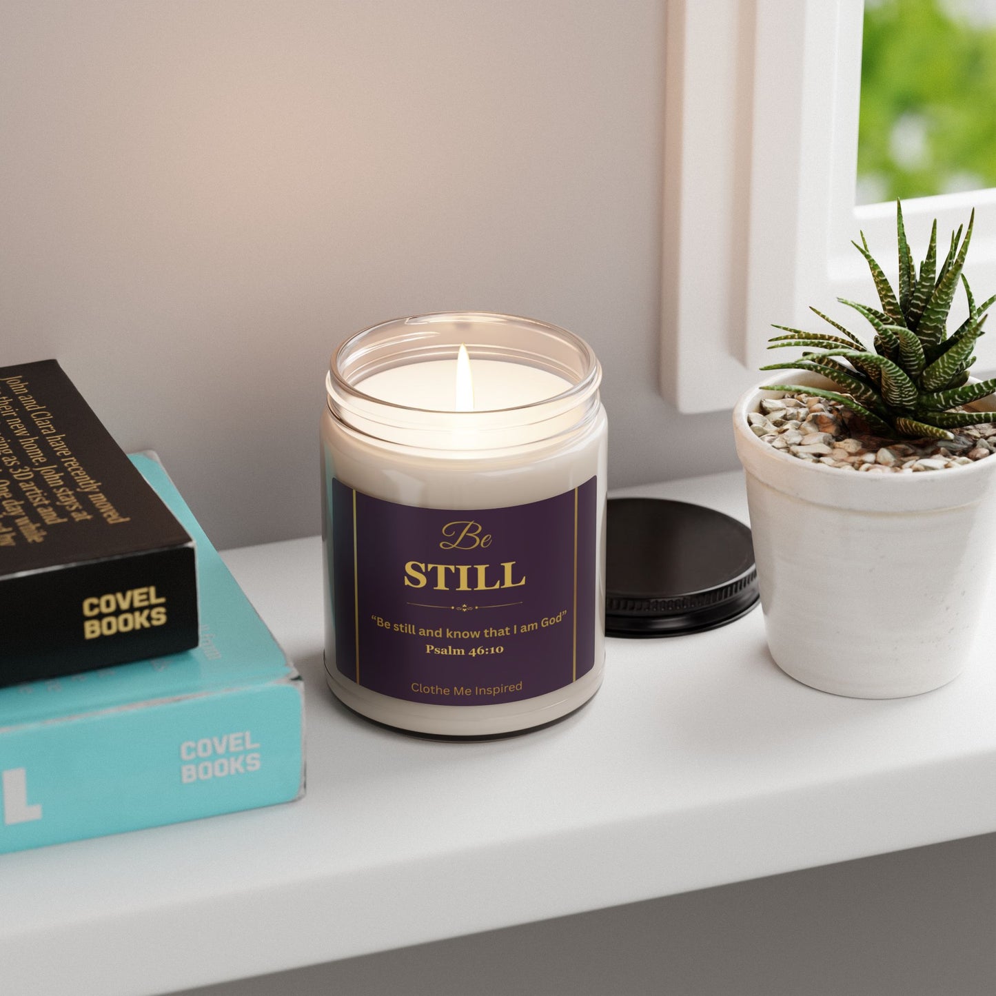 Be Still Candle — Soy Jar with Black Lid