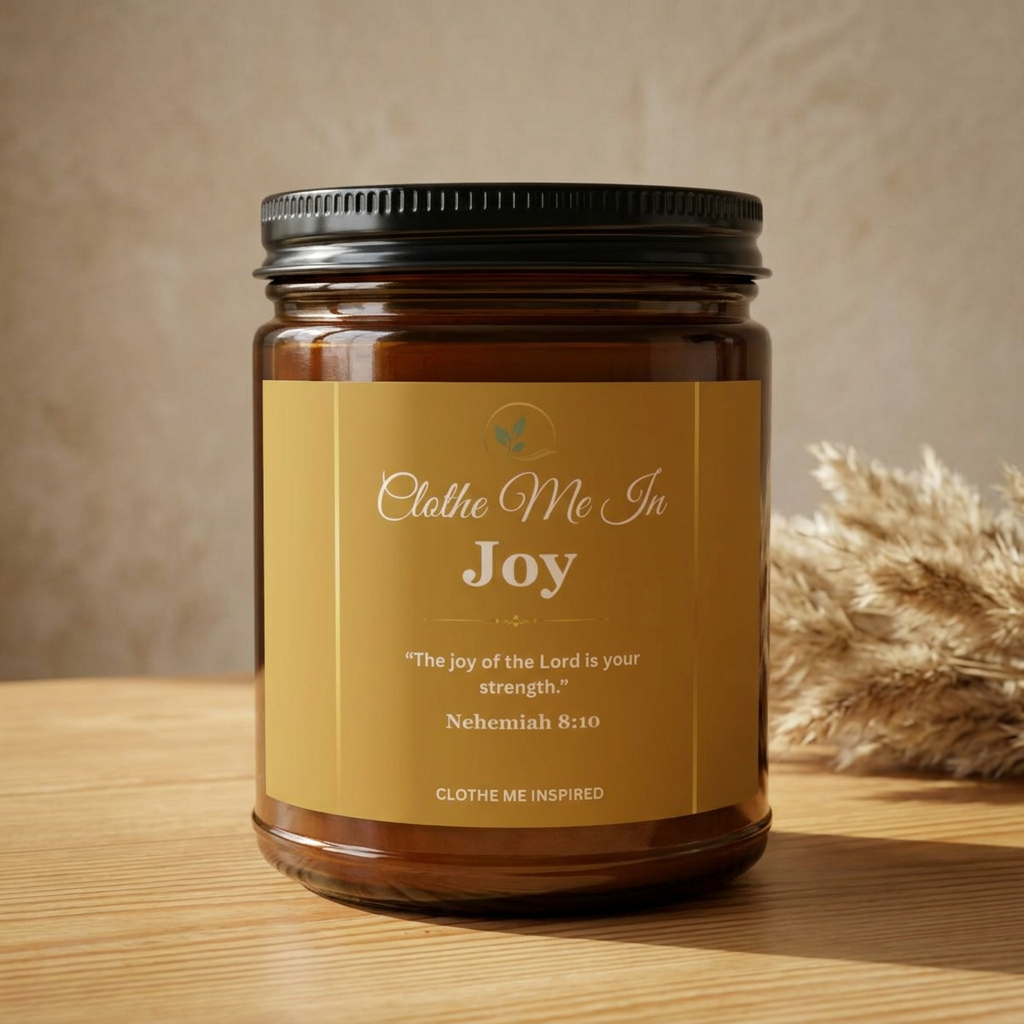 Clothe Me In Joy | Scripture Soy Candle