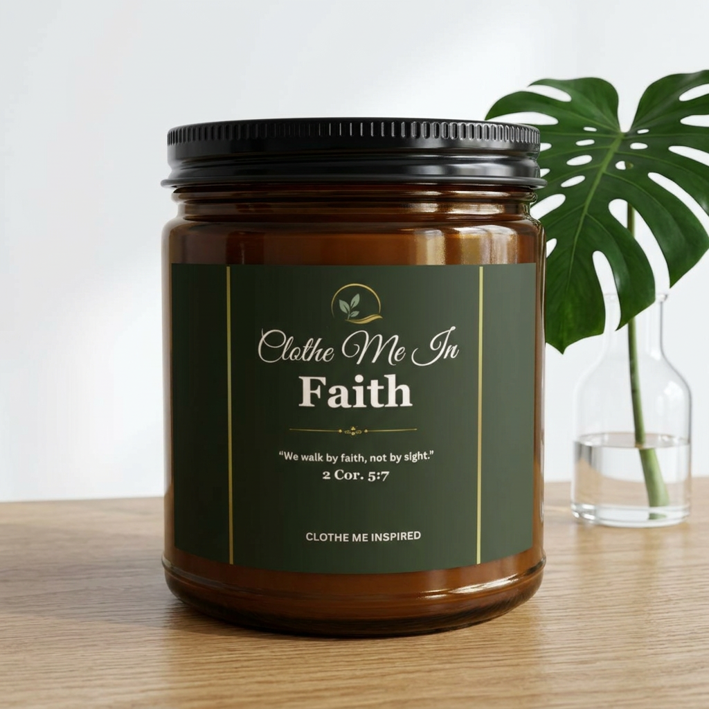 Clothe Me In Faith | Scripture Soy Candle