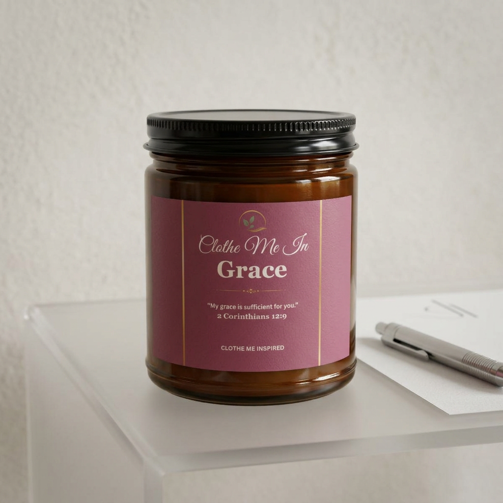Clothe Me In Grace | Scripture Soy Candle