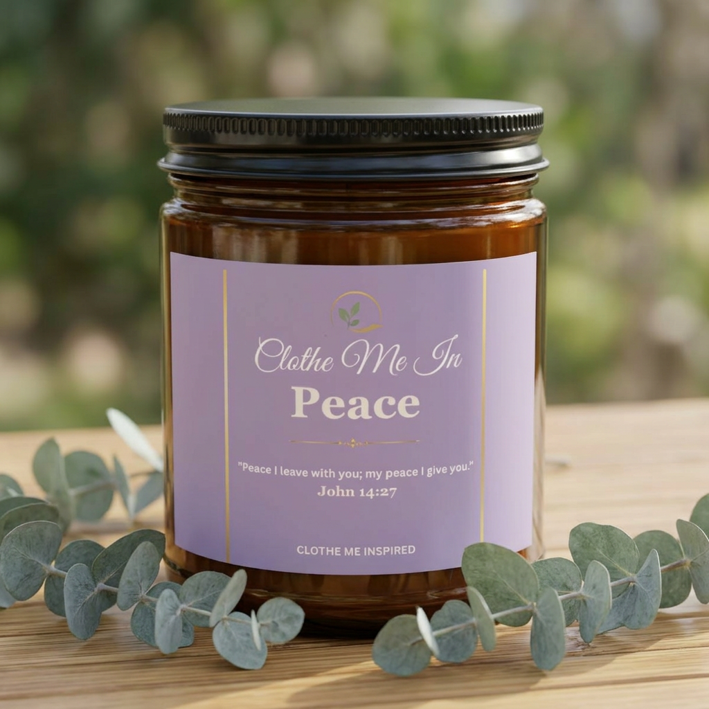 Clothe Me In Peace | Scripture Soy Candle
