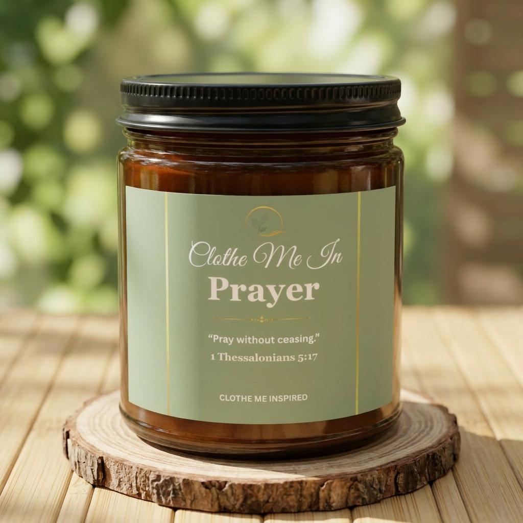 Clothe Me In Prayer | Scripture Soy Candle