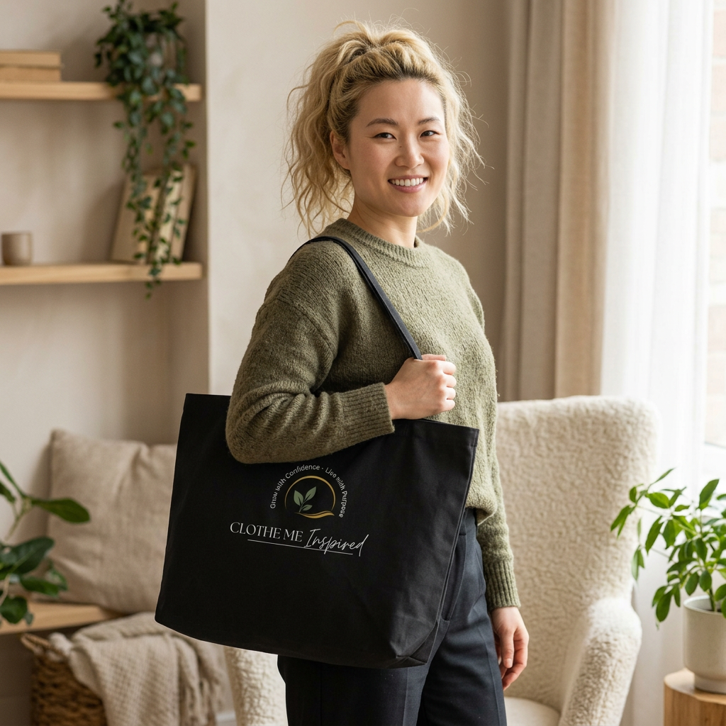 Be Intentional Large Eco Tote Bag