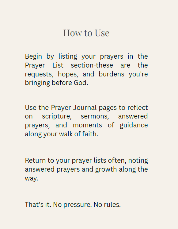 Clothe Me In Prayer Digital Journal