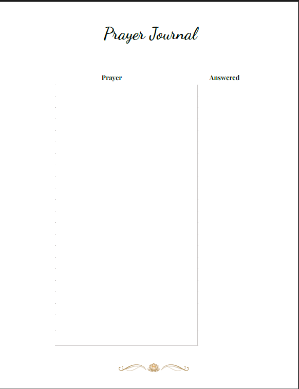 Clothe Me In Prayer Digital Journal