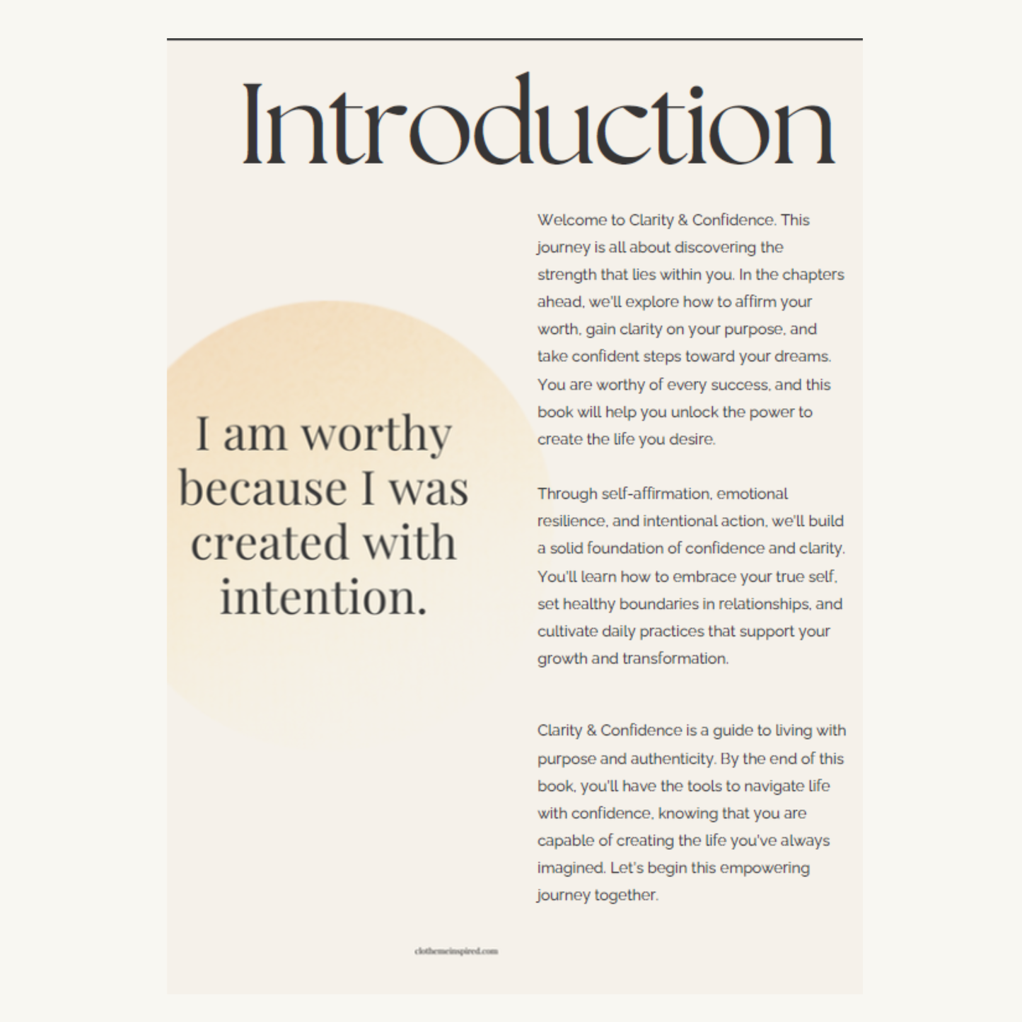 Clarity & Confidence Guide — Affirming Your Path (Ebook)
