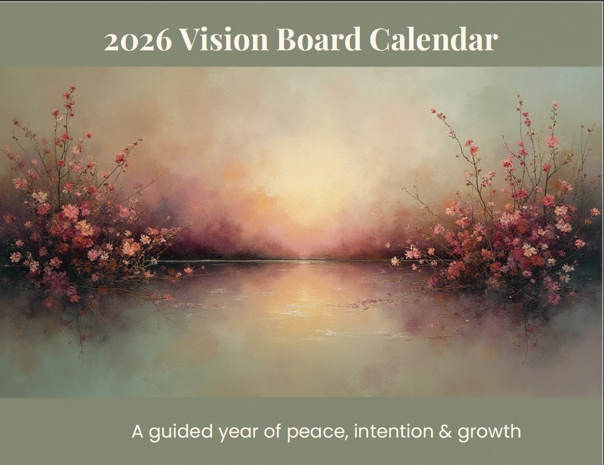 2026 Vision Board Calendar — A Guided Year of Peace, Intention & Growth